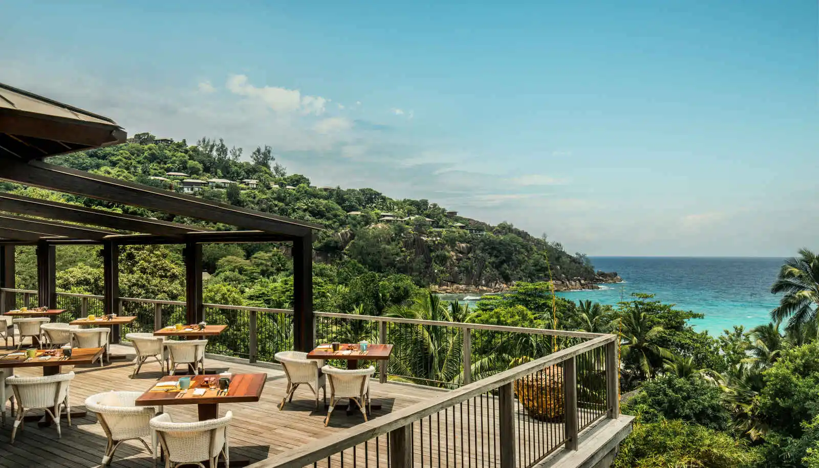 Terrasse du restaurant Zez, Four Seasons Resort Seychelles