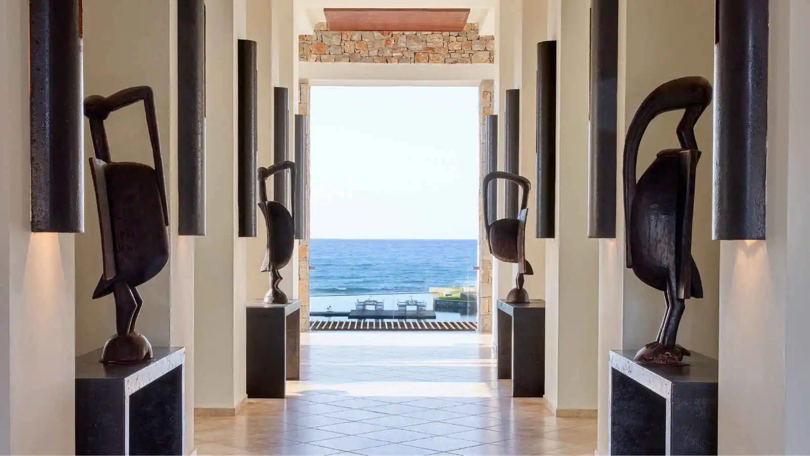 Entrée de l'hôtel, Grecotel Amirandes Boutique Resort, Crète, Grèce