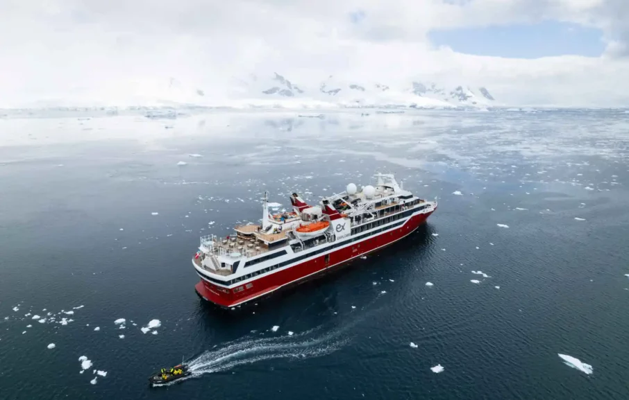 Vue aérienne du bateau, Exploris One