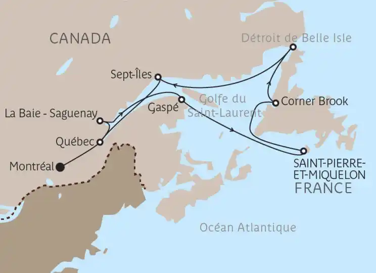 Carte Le fleuve Saint Laurent au cœur de l’hiver boréal
