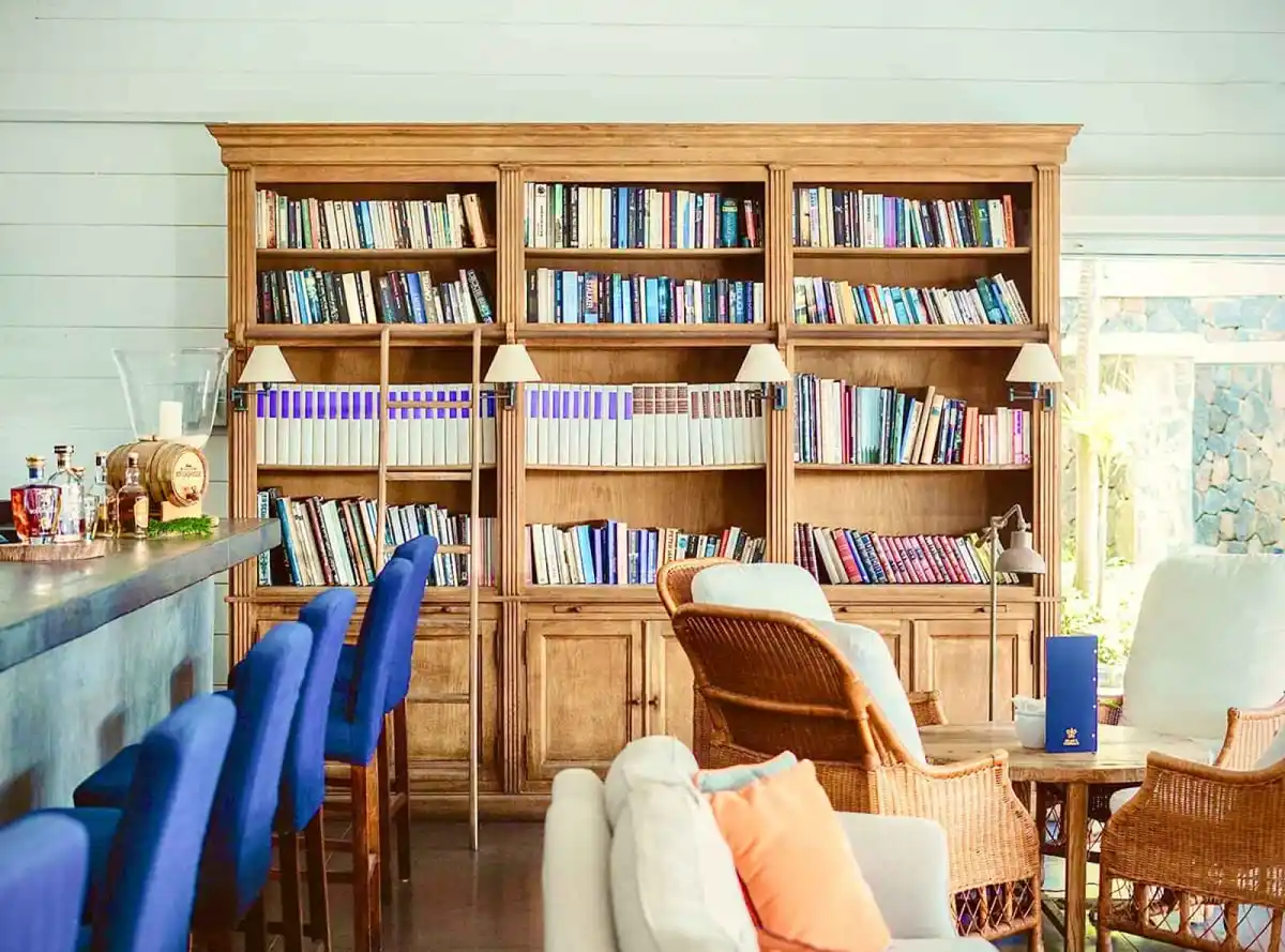 Bibliothèque, Hôtel 20° Sud, Grand Baie, Maurice