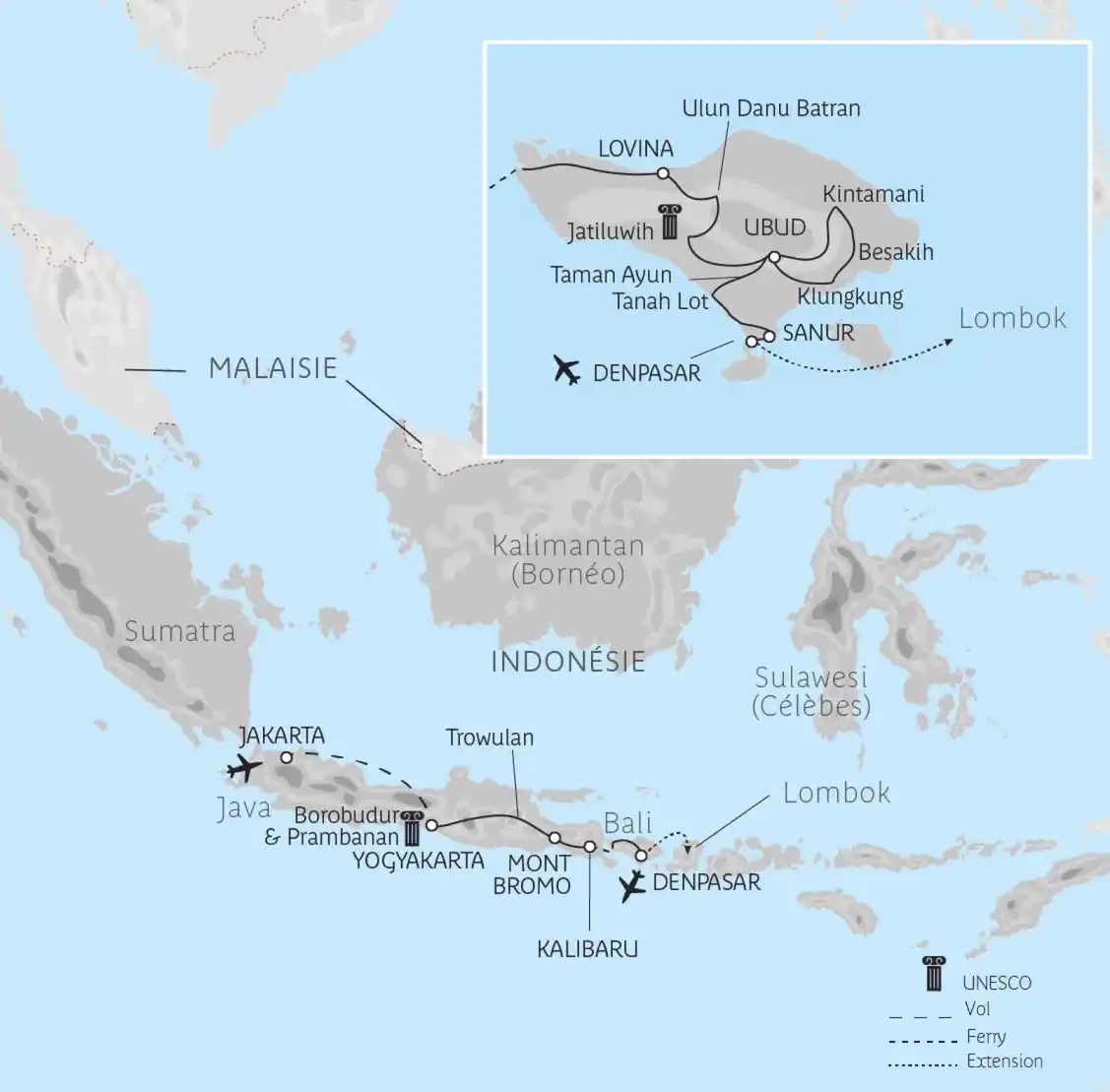 Carte Divine Indonésie en privé