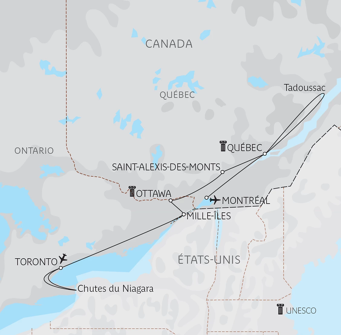 Carte L’Est canadien confidentiel