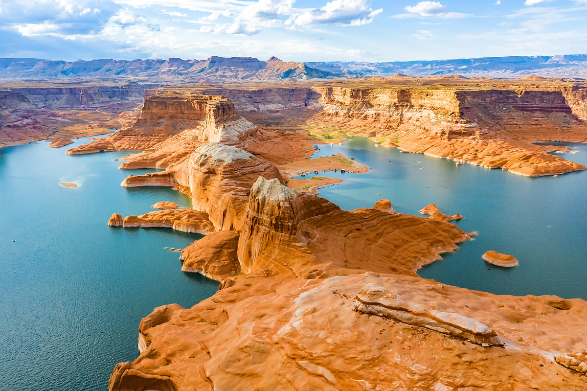 Vue sur le Lac Powell, Utah/Arizona, États-Unis