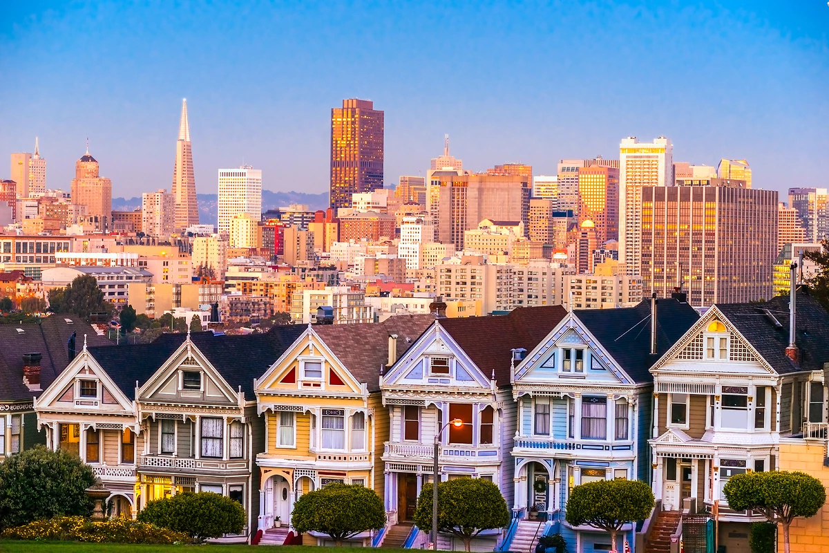 Les Painted Ladies, San Francisco, Californie, États-Unis