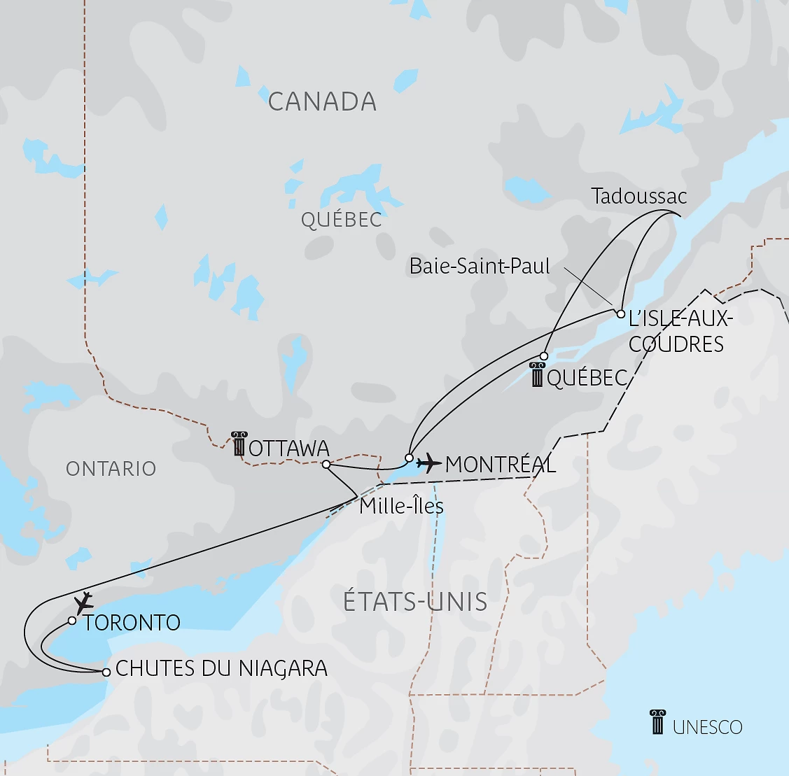 Carte Les charmes du Saint-Laurent