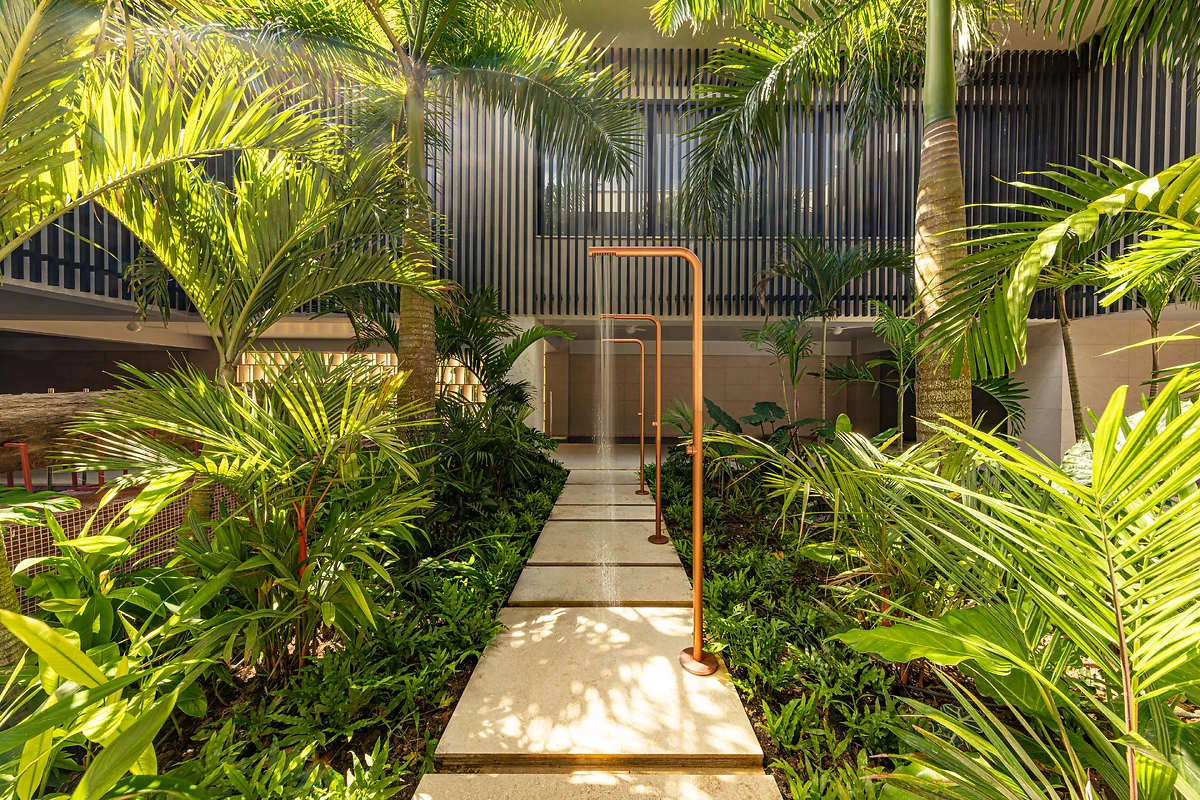 Douche extérieure, Spa, W Punta Cana, République dominicaine