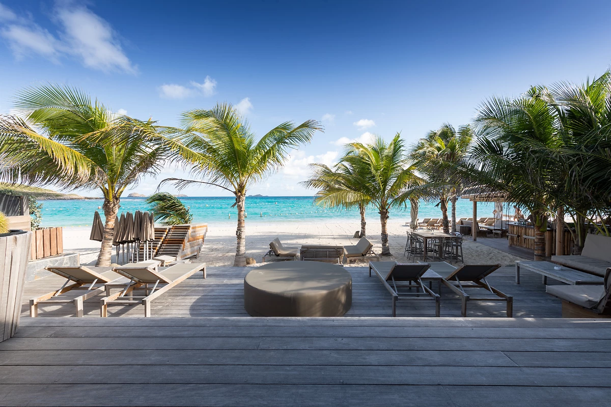 Villa front de mer, Terrasse, Pearl Beach Hotel St Barth, Baie de St Jean, Saint-Barthélemy