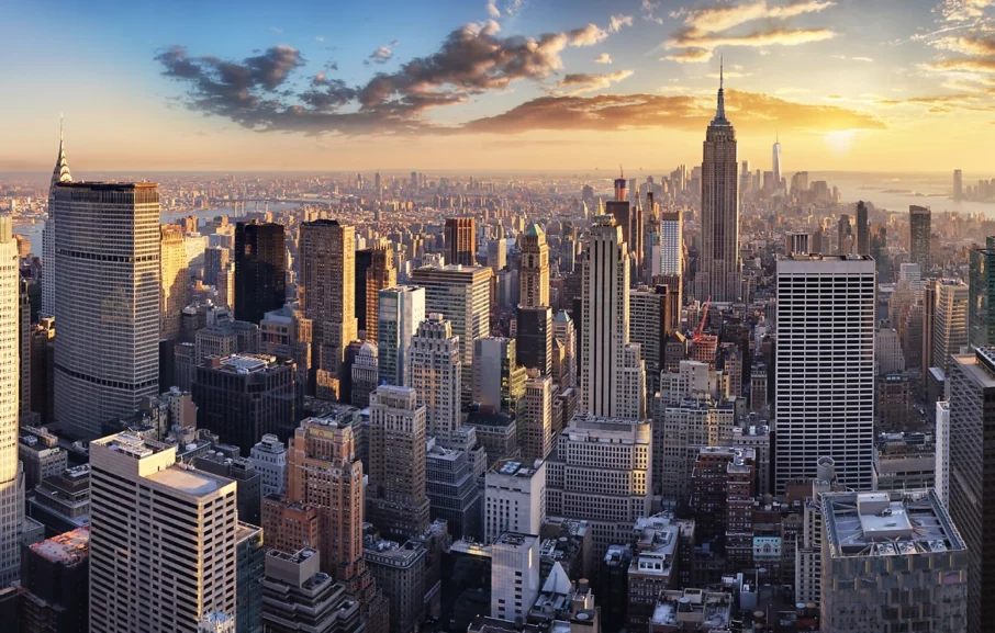 extension à New York