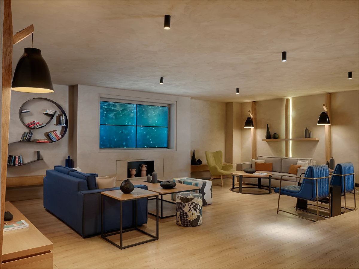 Lobby de l'hôtel, hôtel Domes Aulūs Elounda, Curio Collection