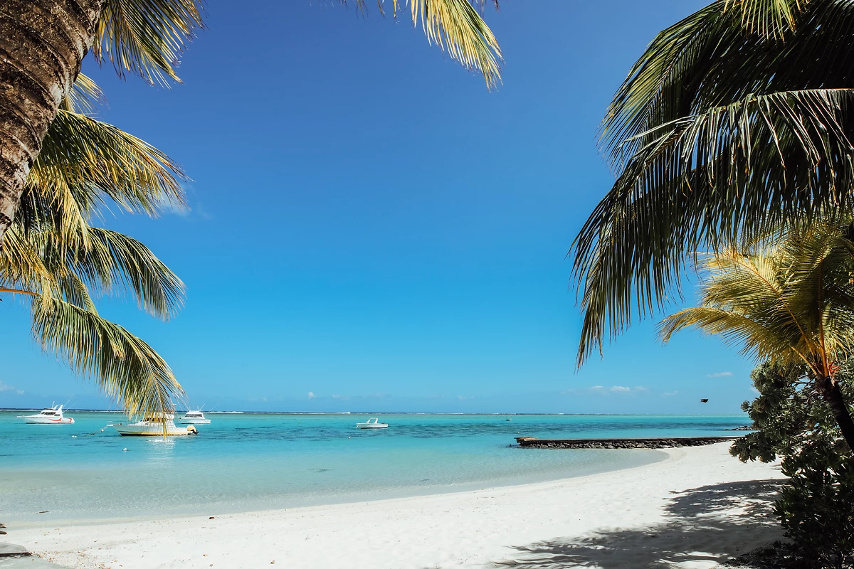 Plage de l'hôtel, hôtel Paradis Beachcomber Golf Resort & Spa, Le Morne, île Maurice