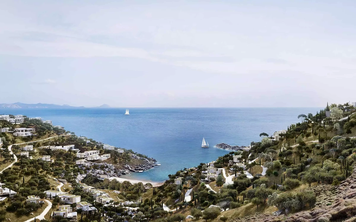 Vue sur l'île de Kéa, hôtel O&O Kéa Island