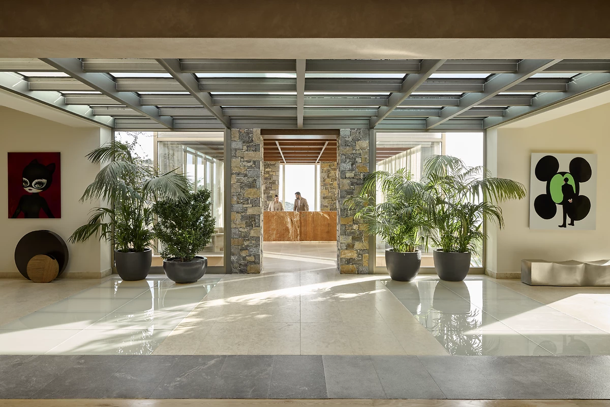 Réception de l'hôtel, hôtel Daios Cove