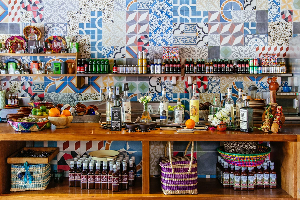 Buffet d'un des restaurants de l'hôtel, Rosewood Mayakoba