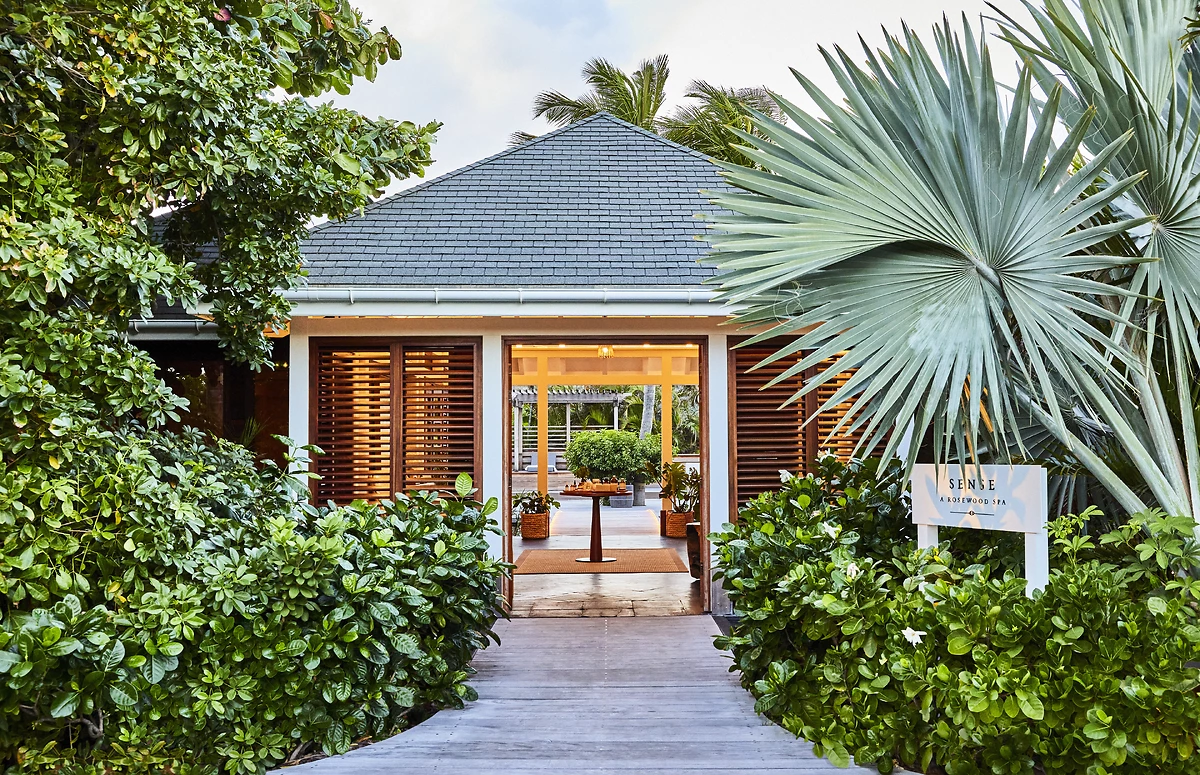 Entrée du spa de l'hôtel, Rosewood Le Guanahani St. Barth