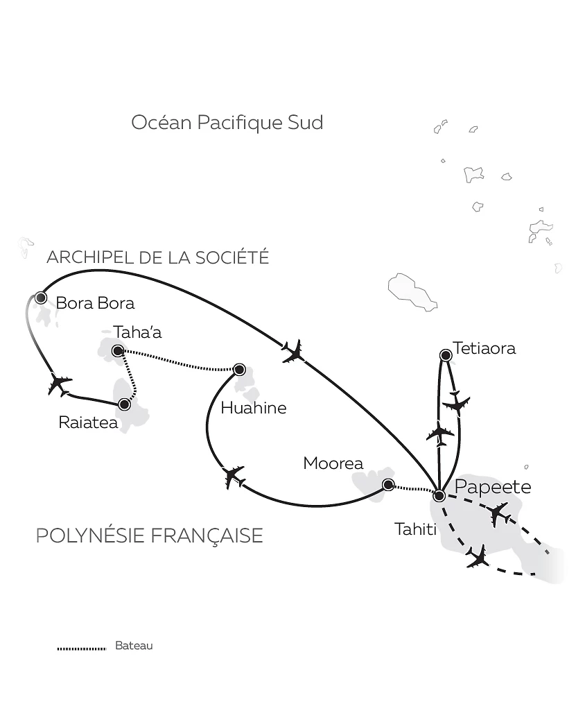 Carte Perles de Polynésie