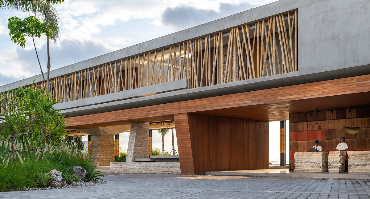 Entrée de l'hôtel, hôtel Cap Karoso