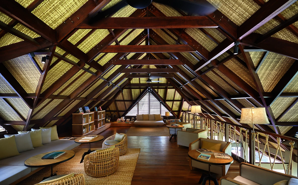Bibliothèque, Six Senses Zil Pasyon, Seychelles