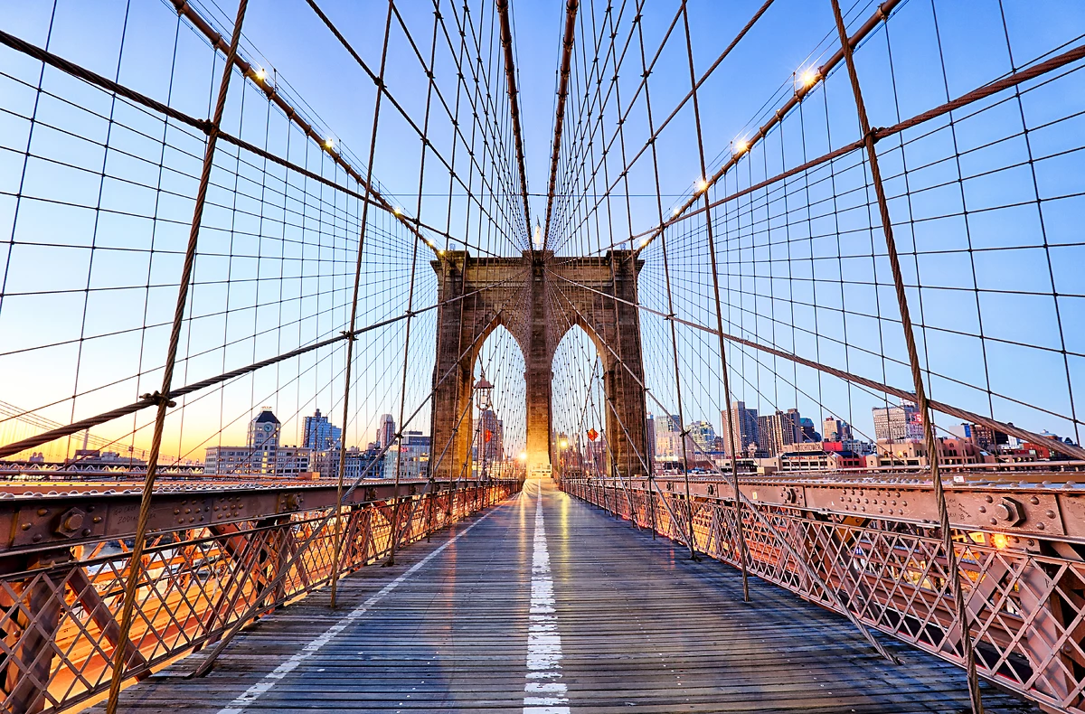 Pont de Brooklyn, New York, état de New York, Etats-Unis