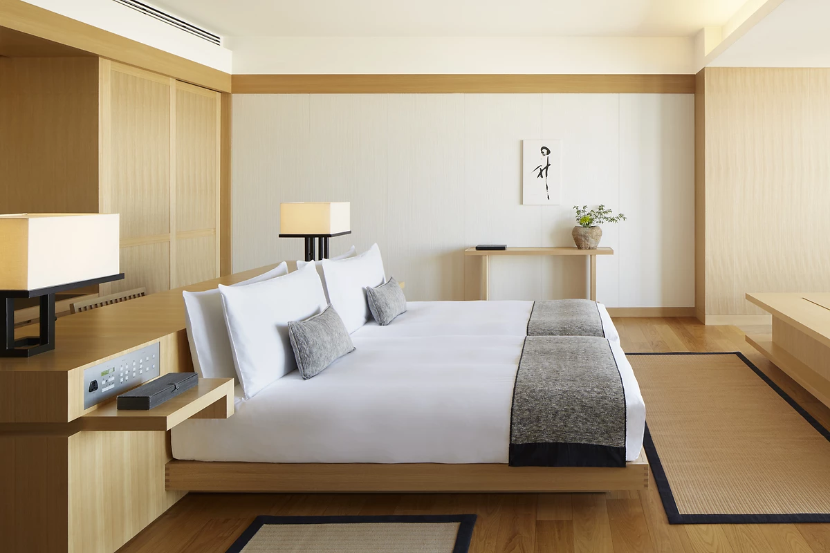 Chambre deluxe, Aman Tokyo, Japon