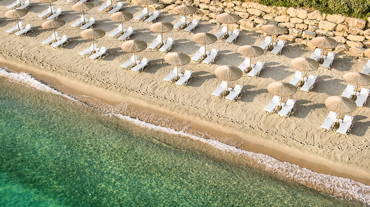 Plage de l'hôtel, Domes Noruz Kassandra