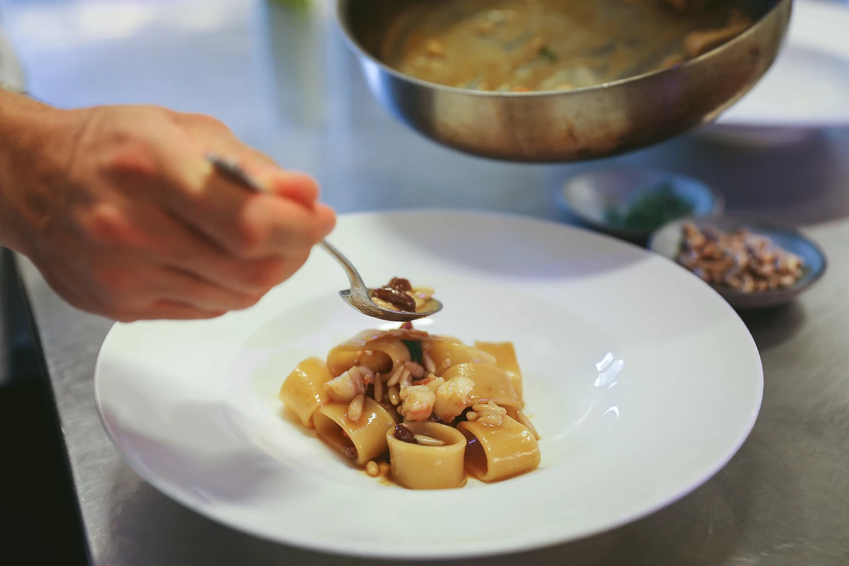 Plat servis au restaurant Arva, Aman Venice