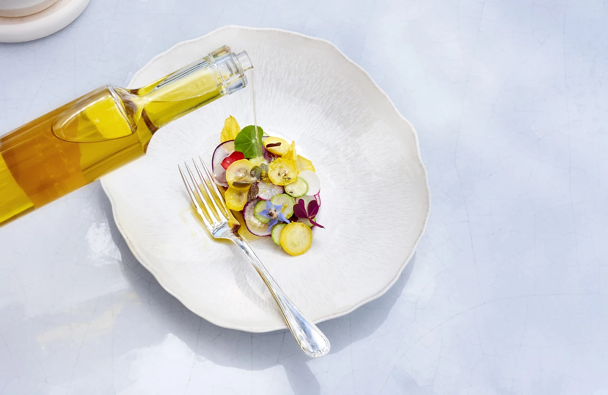 Plat servis au restaurant La Terrasse, Cheval Blanc St-Tropez