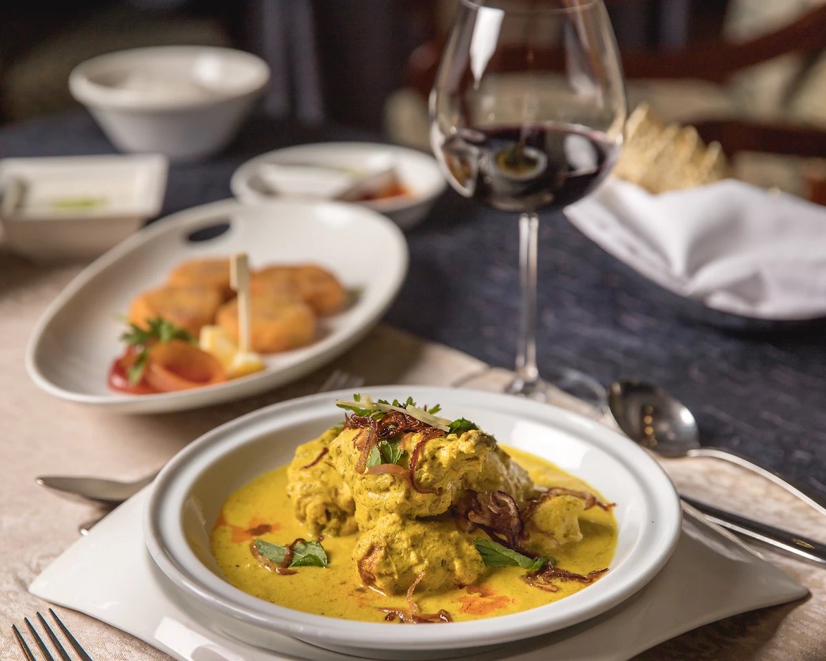 Plat servi dans l'un des restaurants de l'hôtel, The Oberoi Sahl Hasheesh