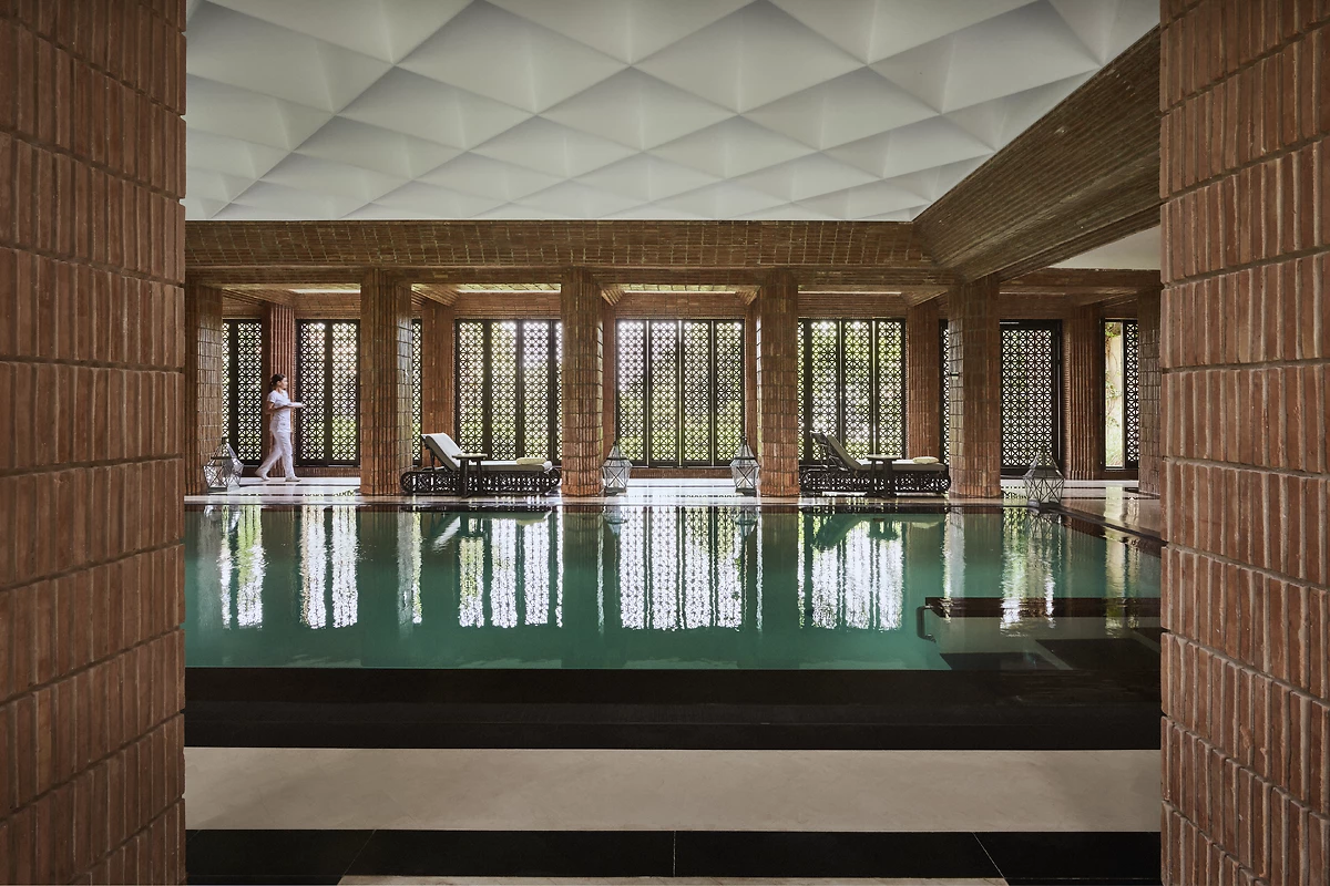Piscine, Spa, Mandarin Oriental Marrakech, Maroc