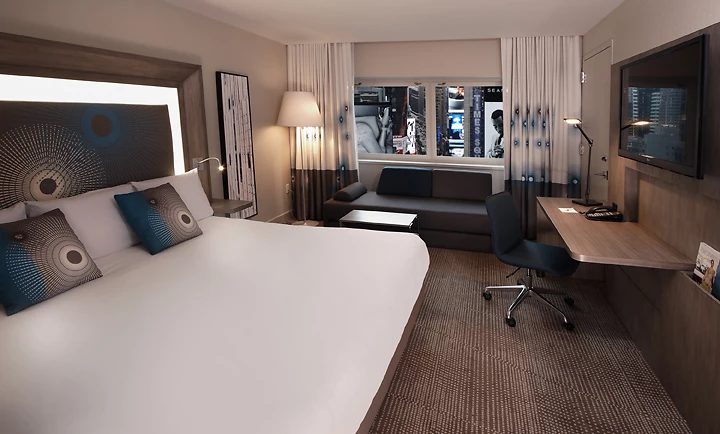 Chambre 1 Lit King Size, M Social Hotel Times square New York, Etats Unis.