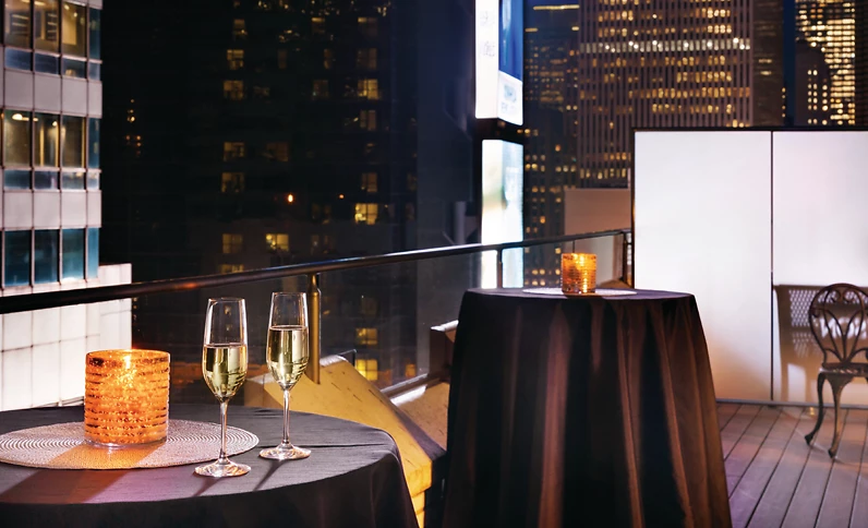 Terrasse Rooftop, Hôtel Edison, New York, USA