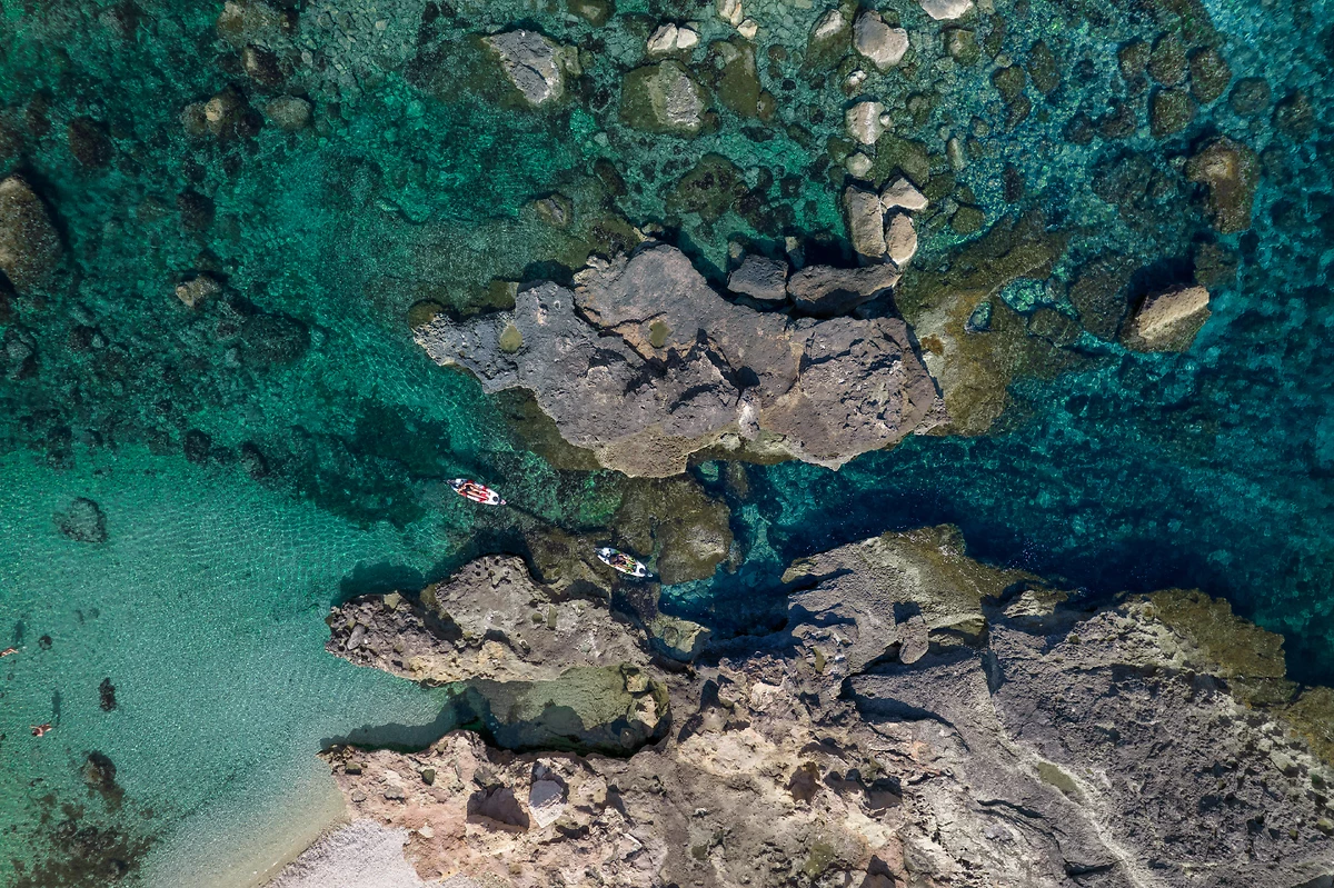 Activité de canoë-kayak, hôtel Six Senses Ibiza