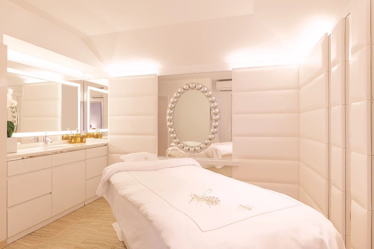 Salle de soins, spa de l'hôtel, hôtel Cheval Blanc St-Barth Isle de France