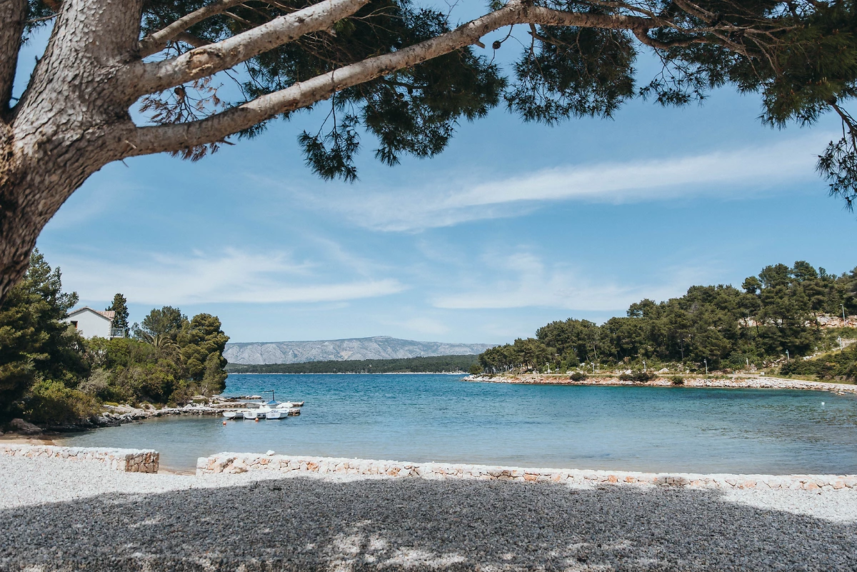 Plage de l'hôtel, Maslina Resort