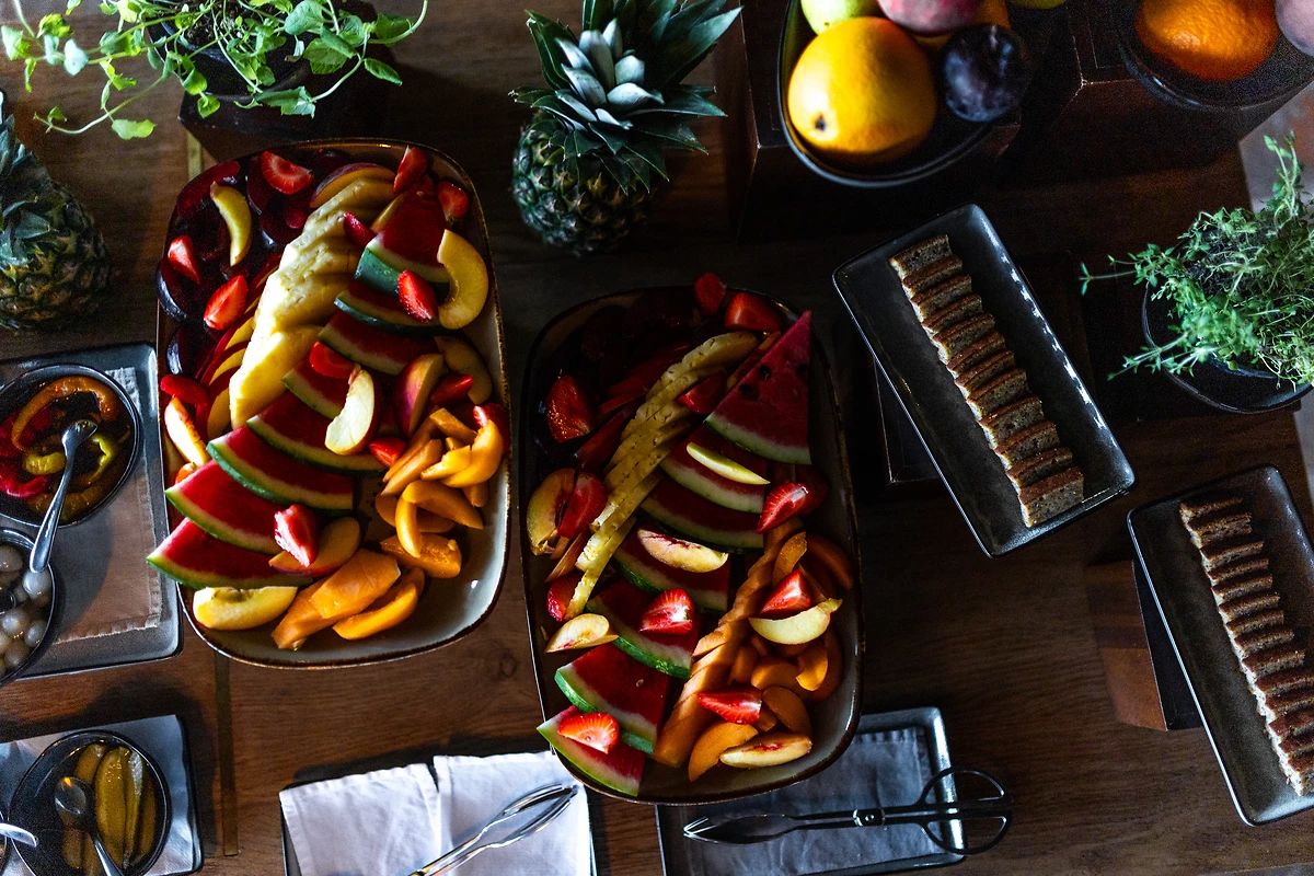 Plats servis au restaurant de l'hôtel, Maslina Resort