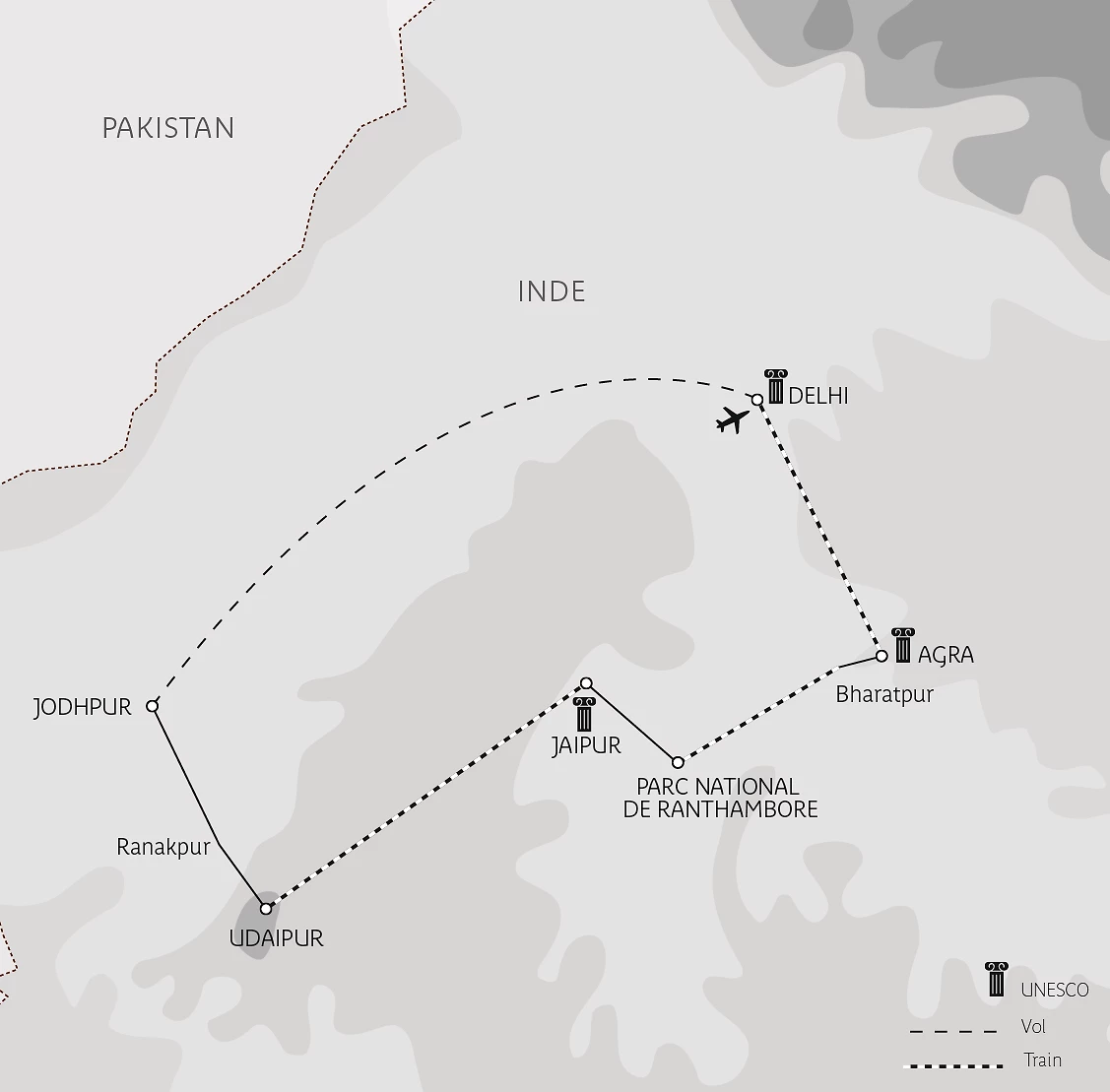 Carte Rajasthan confidentiel