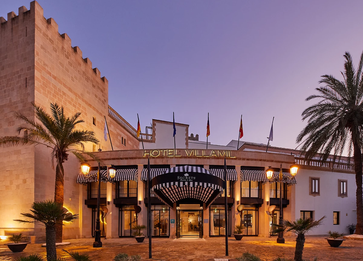 Entrée de l'hôtel, Secrets Mallorca Villamil Resort & Spa, Majorque, Espagne