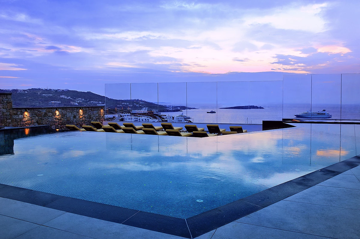 Piscine, Myconian Korali, Mykonos, Grèce