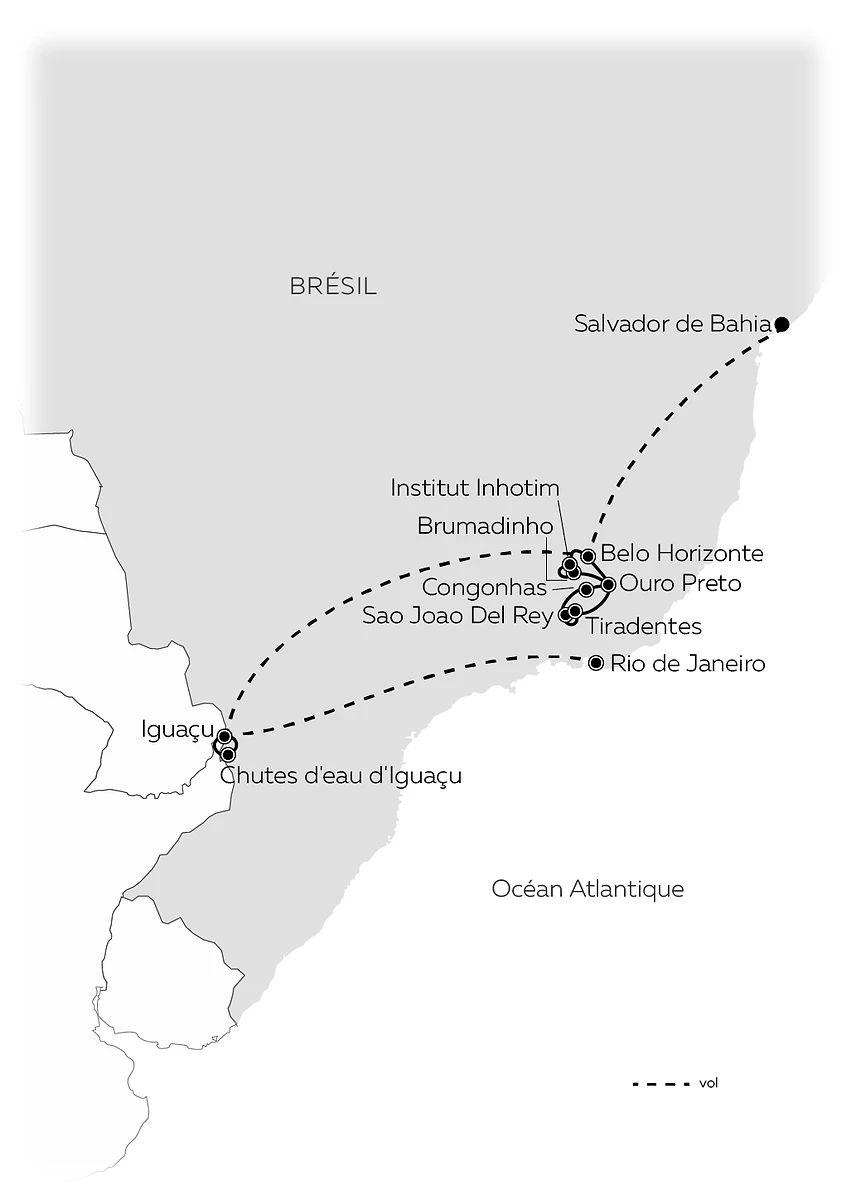 Carte Beaux-arts brésiliens