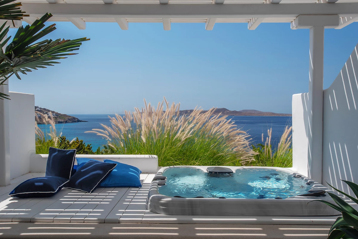 Jacuzzi, spa de l'hôtel, hôtel Mykonos Grand
