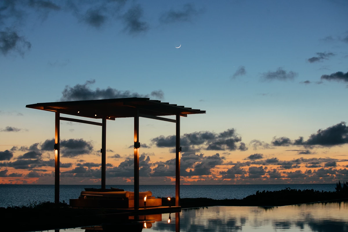 Piscine de l'hôtel, Amanyara
