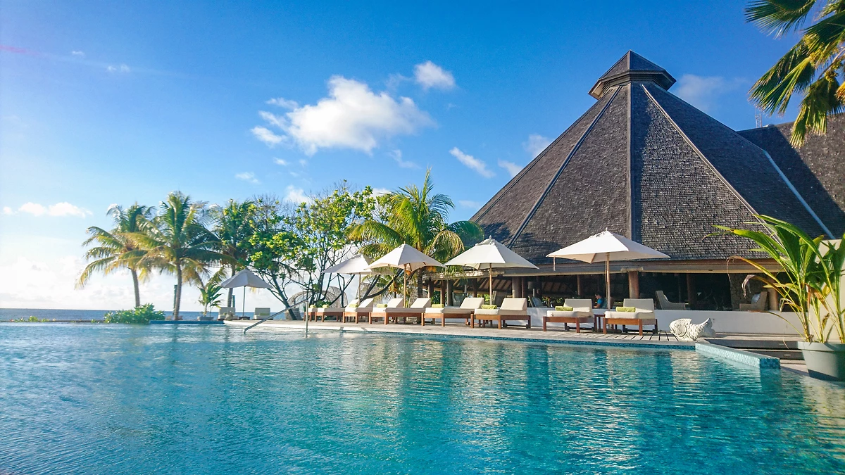 Piscine de l'hôtel, Denis Private Island