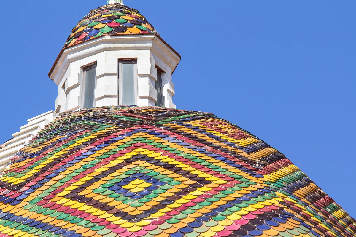 Dôme de l'église San Michele, symbole de l'Alghero, Sardaigne, Italie