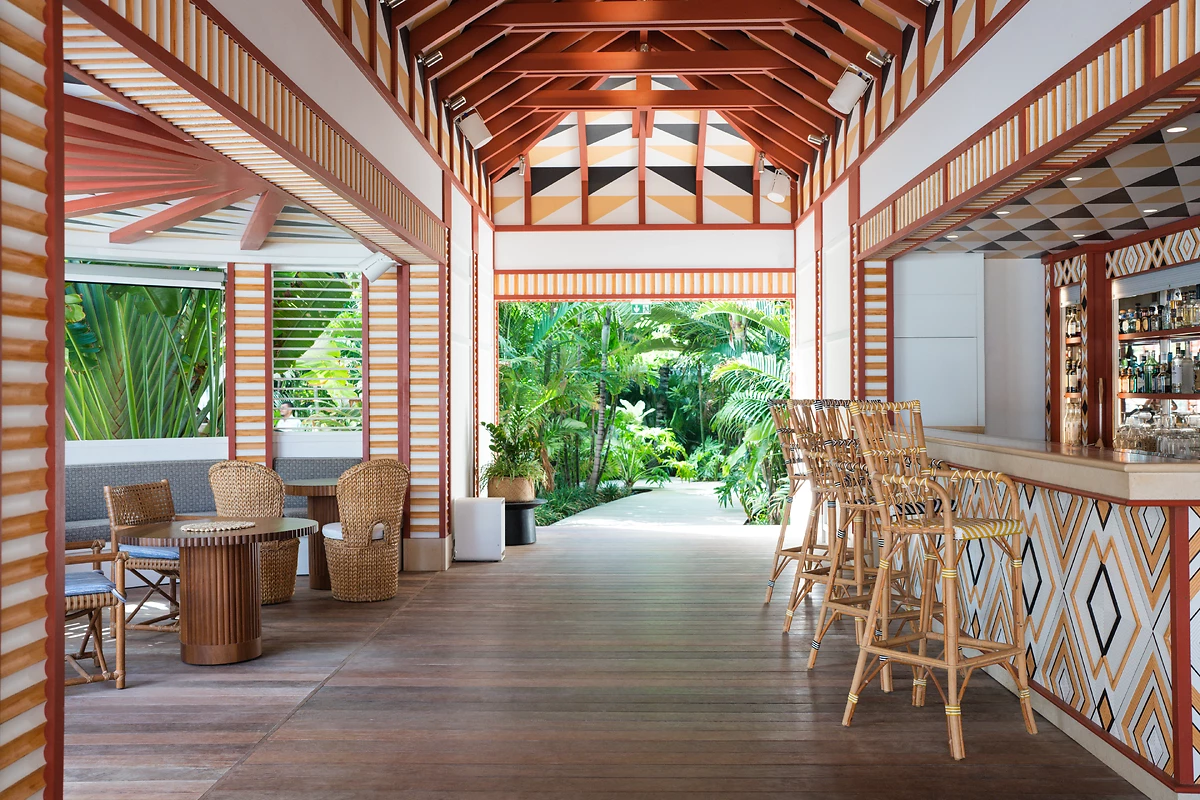 Bar La Cabane, hôtel Cheval Blanc St-Barth Isle de France