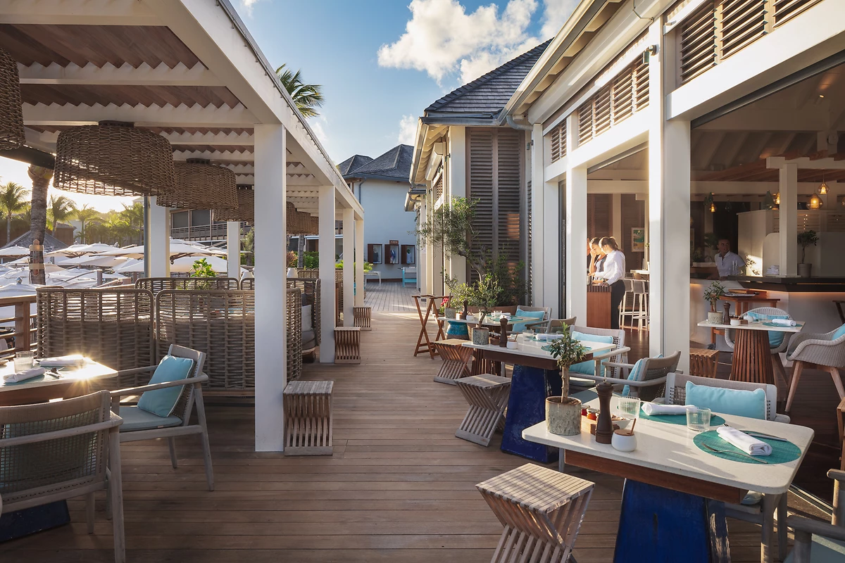 Un des restaurants de l'hôtel, Le Barthélemy Hotel & Spa