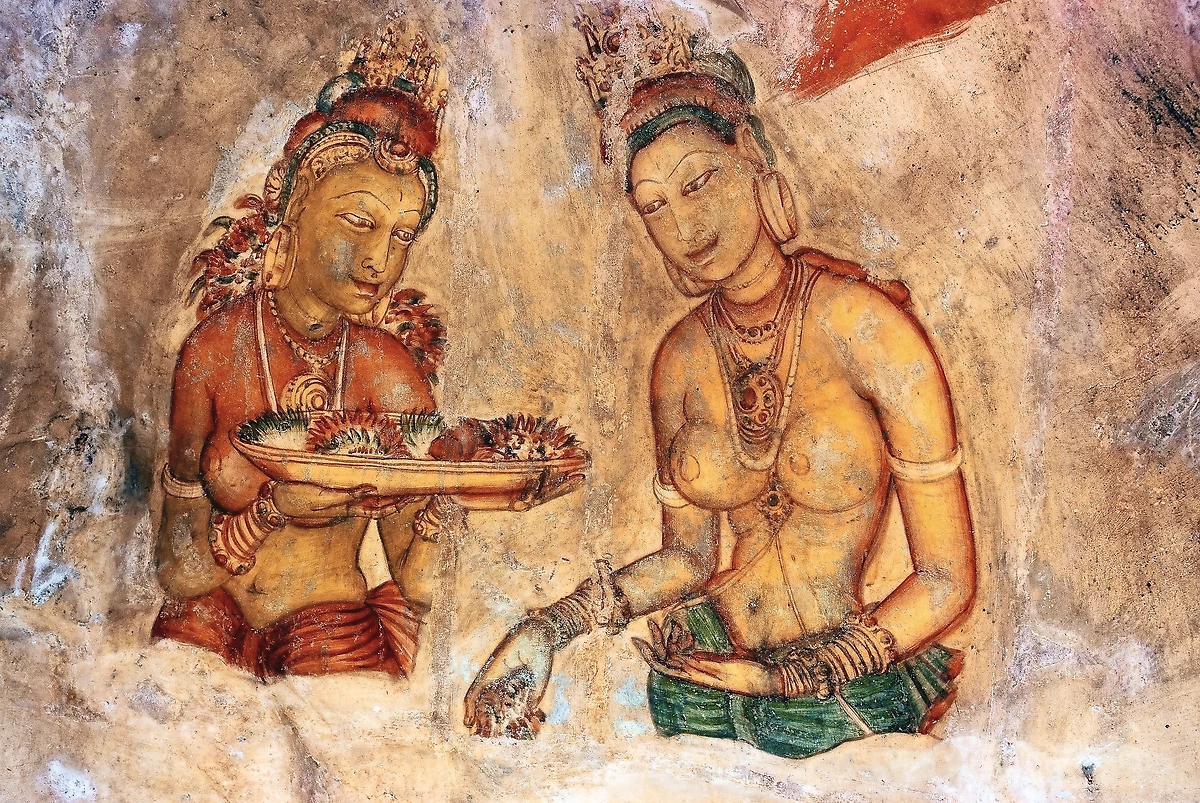Fresque des Demoiselles, Sigiriya