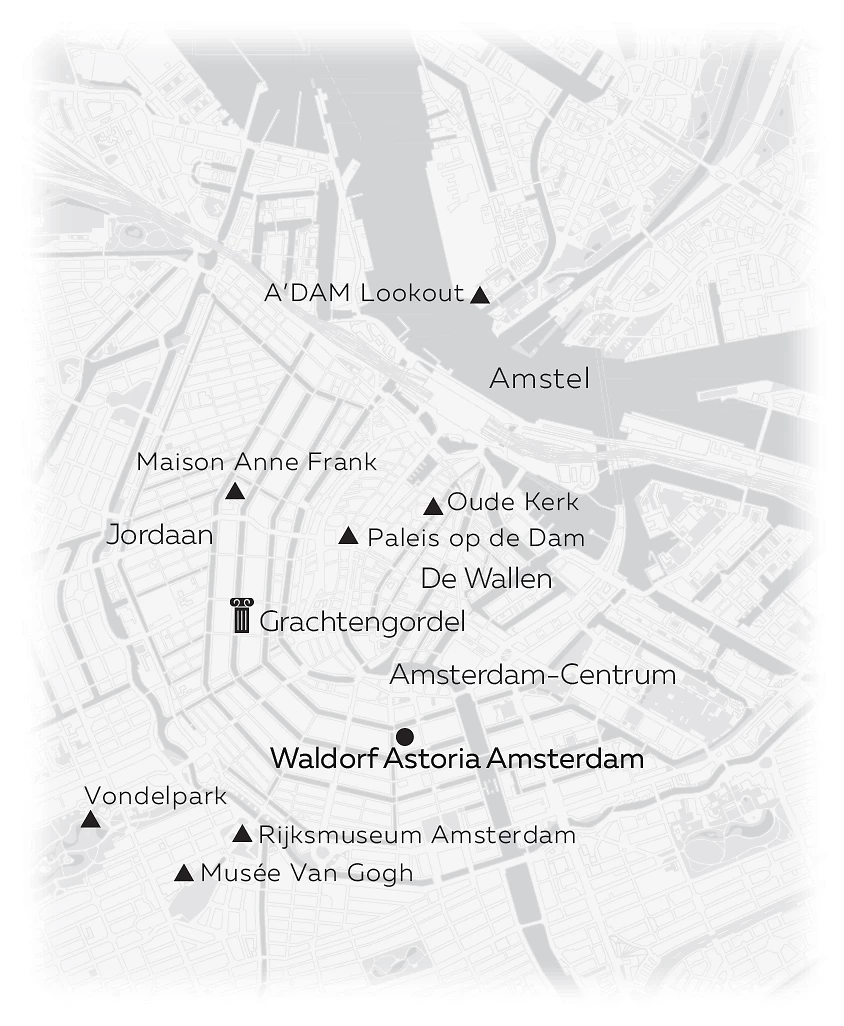 Carte Waldorf Astoria Amsterdam