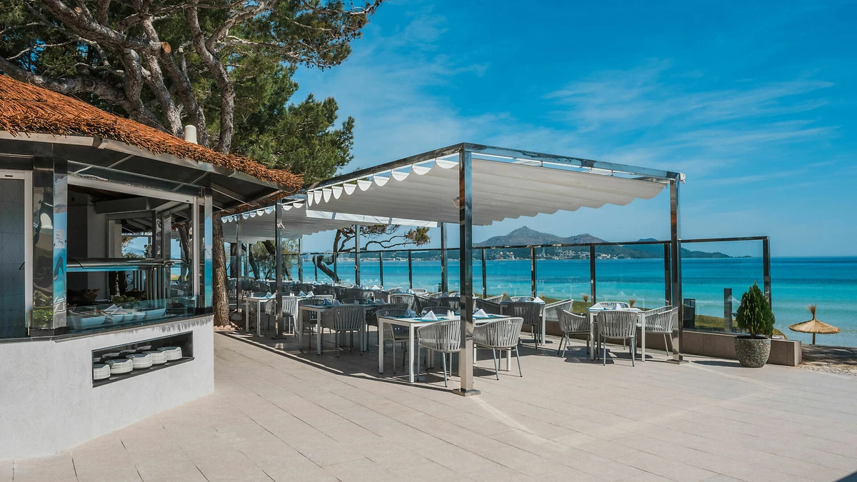 Restaurant de la plage Embat, Iberostar Selection Playa de Muro Village, Majorque, Espagne