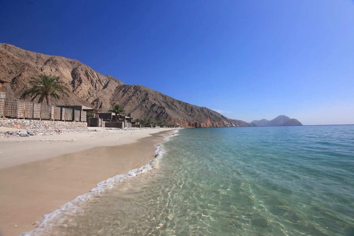 Plage de l'hôtel, Six Senses Zighy Bay