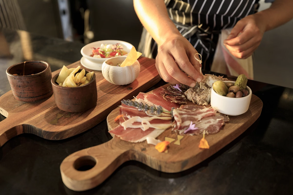 Planche servie dans l'un des restaurants de l'hôtel, Grand Hôtel de Cala Rossa